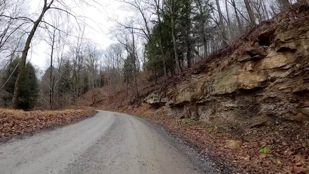 Thumbnail photo with a link to the YouTube video of gravel roads on route.